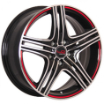 Маленькое фото товара - 6,5*15 5*105 ET39 56,6 Replica Concept GM 526 BKFRS. Вариант №1