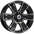 Маленькое фото товара - 7*17 6*139,7 ET30 106,1 КиК Севенна алмаз черный. Вариант №1