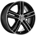 Маленькое фото товара - 6,5*16 5*130 ET40 84,1 X'trike X-123 BK/FP. Вариант №1