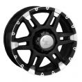 Маленькое фото товара - 7*16 5*139,7 ET30 98 LS wheels LS212 BKF. Вариант №1