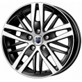 Маленькое фото товара - 7*16 5*108 ET42 67,1 КиК Fencer (КС730) Алмаз-черный. Вариант №1