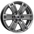 Маленькое фото товара - 7*16 6*139,7 ET30 106,1 КиК R7-Рольф дарк платинум. Вариант №1