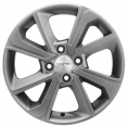 Маленькое фото товара - 6*15 4*100 ET50 60,1 Khomen 1501 G-Silver. Вариант №1