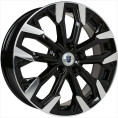 Маленькое фото товара - 6,5*17 5*114,3 ET40 66,1 КиК Морейн алмаз чёрный. Вариант №1