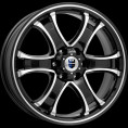 Маленькое фото товара - 7,5*18 6*139,7 ET30 106,1 КиК Балеар Алмаз чёрный. Вариант №1