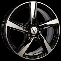 Фото товара - 7*17 5*112 ET45 57,1 Вектор В201 алмаз черный. Вариант №1