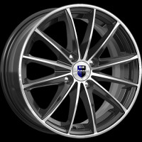 Фото товара - 6*15 4*100 ET40 67,1 КиК Пойнт Бланк алмаз чёрный. Вариант №1