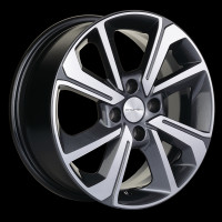 Фото товара - 6*15 4*98 ET36 58,6 Khomen 1501 GRAY-FP. Вариант №1