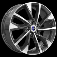 Фото товара - 7*17 5*114,3 ET50 66,1 КиК Роквуд алмаз чёрный. Вариант №1