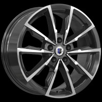 Фото товара - 7,5*17 5*112 ET45 66,6 КиК Меренге алмаз чёрный. Вариант №1