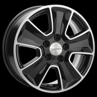 Фото товара - 6,5*16 5*114,3 ET45 54,1 Khomen 1601 Black-FP. Вариант №1