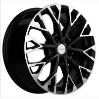 Фото товара - 7*17 5*114,3 ET46 67,1 Khomen KHW1718 Black-FP. Вариант №1