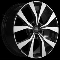 Фото товара - 7*19 5*114,3 ET35 60,1 Khomen 1906 BLACK-FP. Вариант №1