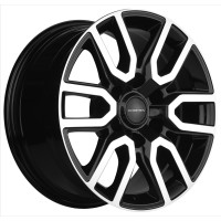 Фото товара - 8*17 6*139,7 ET38 67,1 Khomen 1723 Black-FP. Вариант №1