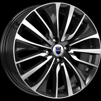 Фото товара - 6,5*17 5*112 ET49 66,6 КиК Flanker алмаз чёрный. Вариант №1