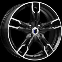 Фото товара - 7*17 5*112 ET40 66,6 КиК Солар Алмаз чёрный. Вариант №1