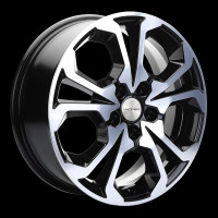 Фото товара - 6,5*17 5*114,3 ET37 66,5 Khomen 1711 Black-FP. Вариант №1