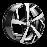 Фото товара - 7*17 5*114,3 ET48 67,1 Khomen 1712 Black-FP. Вариант №1