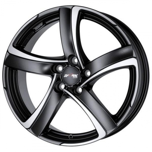 Большое фото товара - 7,5*17 5*100 ET35 63,3 ALUTEC Shark Racing Black Front Polished, 150000. Вариант №1