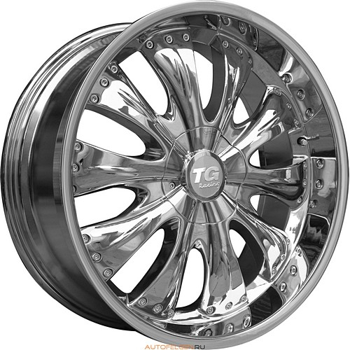 Большое фото товара - 9*22 5*127 ET10 87 TG Racing LMC007 Chrome, 181573. Вариант №1