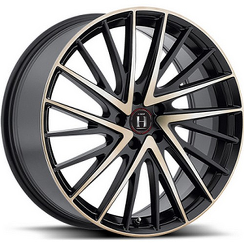 Большое фото товара - 8,5*20 5*112 ET35 66,6 HARP Y-697 satin-black-w-machined-face-and-tinted-clear, 260691. Вариант №1