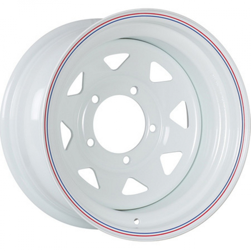 Большое фото товара - 8*15 5*139,7 ET0 110,1 Off-Road-Wheels White w (трехугольные), 262882. Вариант №1