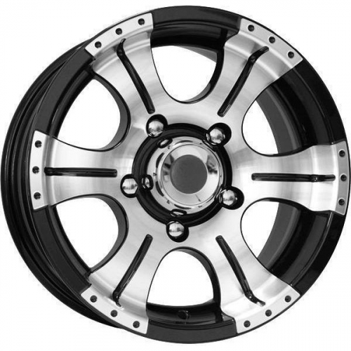 Большое фото товара - 7*15 6*139,7 ET-5 108,6 КиК Байконур Алмаз черный, 337678. Вариант №1