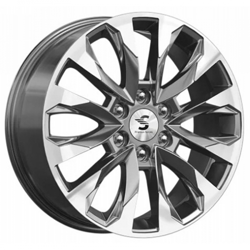 Большое фото товара - 8*20 6*139,7 ET42 75,1 Premium Series КР007 Diamond gloss graphite, 410882. Вариант №1